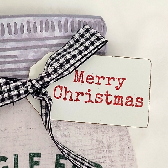 Quill to Paper by Sixtrees Wooden Canning Jar Kringle Farm Christmas Trees (NWT) - Picture 3 of 6